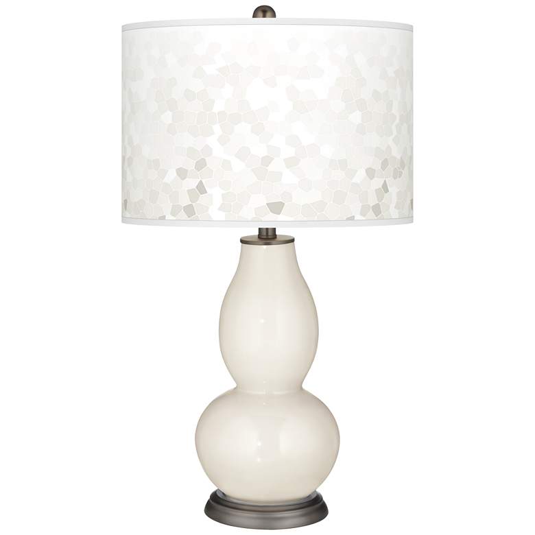 Image 1 West Highland White Mosaic Giclee Double Gourd Table Lamp