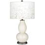 West Highland White Mosaic Giclee Double Gourd Table Lamp