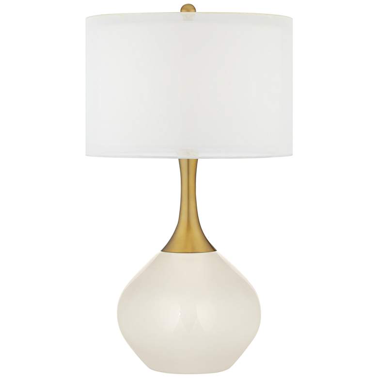 Image 1 West Highland White Nickki Brass Modern Table Lamp