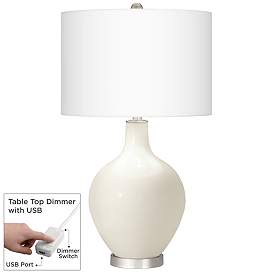 Image1 of West Highland White Ovo Table Lamp With Dimmer