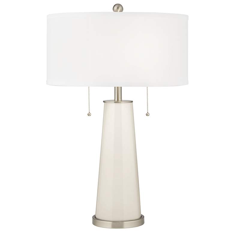 Image 2 West Highland White Peggy Glass Table Lamp With Dimmer