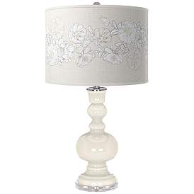 Image1 of West Highland White Rose Bouquet Apothecary Table Lamp