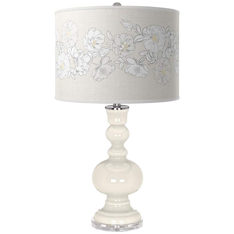 Image 1 West Highland White Rose Bouquet Apothecary Table Lamp