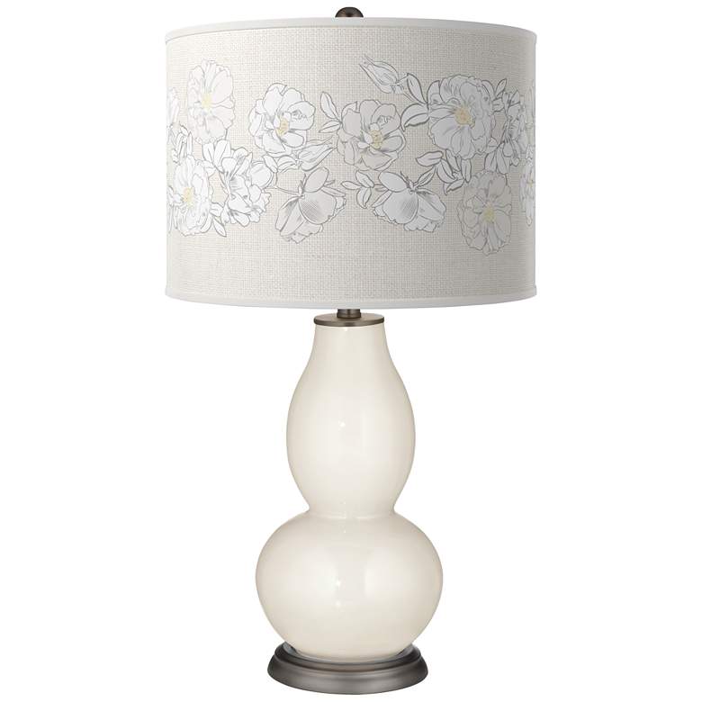 West Highland White Rose Bouquet Double Gourd Table Lamp