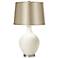 West Highland White Satin Champagne Shade Ovo Table Lamp