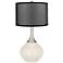 West Highland White Spencer Table Lamp with Organza Black Shade