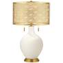 West Highland White Toby Brass Metal Shade Table Lamp