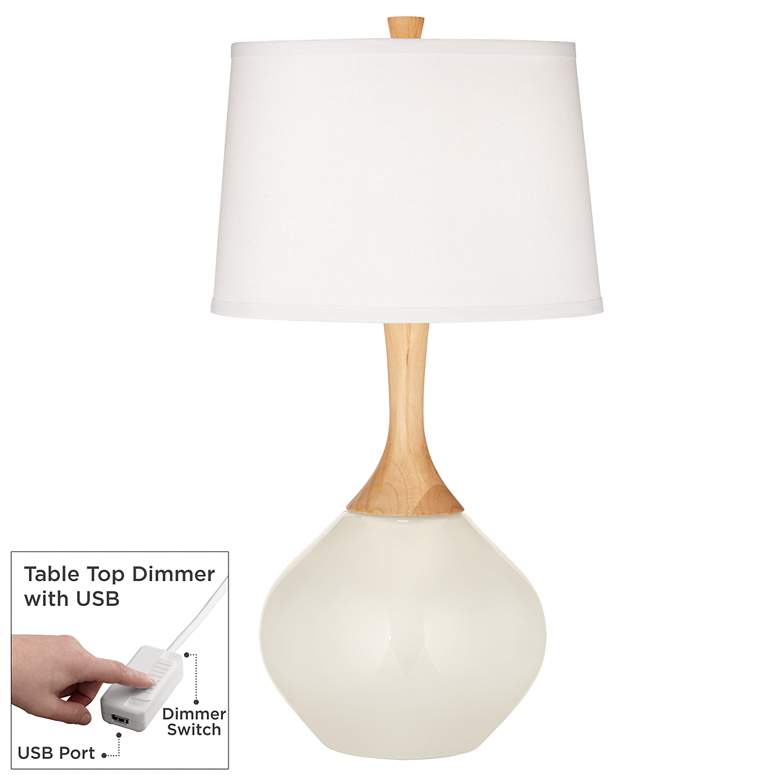 Image 1 West Highland White Wexler Table Lamp with Dimmer