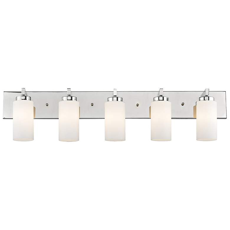 Image 6 West Lake 35" Wide Polished Chrome 5-Light Bath Light more views