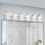 Thumbnail1 of West Lake 47" Wide Polished Chrome 6-Light Bath Light