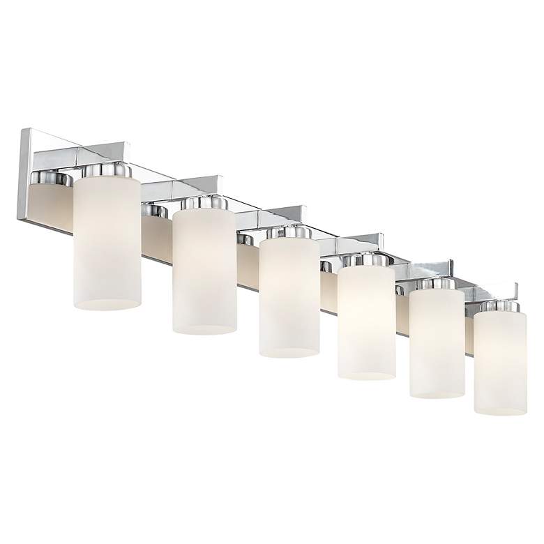 Image 6 West Lake 47" Wide Polished Chrome 6-Light Bath Light more views