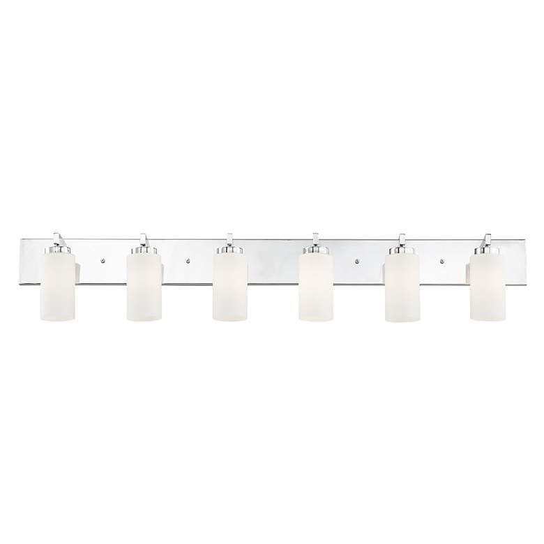 Image 7 West Lake 47" Wide Polished Chrome 6-Light Bath Light more views