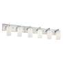 West Lake 47" Wide Polished Chrome 6-Light Bath Light
