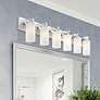 West Lake 47" Wide Polished Chrome 6-Light Bath Light