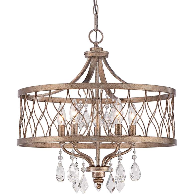 Image 2 West Liberty 20 1/2 inch Wide Olympus Gold 5-Light Chandelier