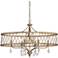 West Liberty 36" Wide Olympus Gold 6-Light Chandelier