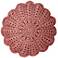 West Palm Collection Doily 18" Round Decorative Pillow