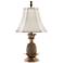 West Winds 21" High Antique Brass Finish Pineapple Table Lamp
