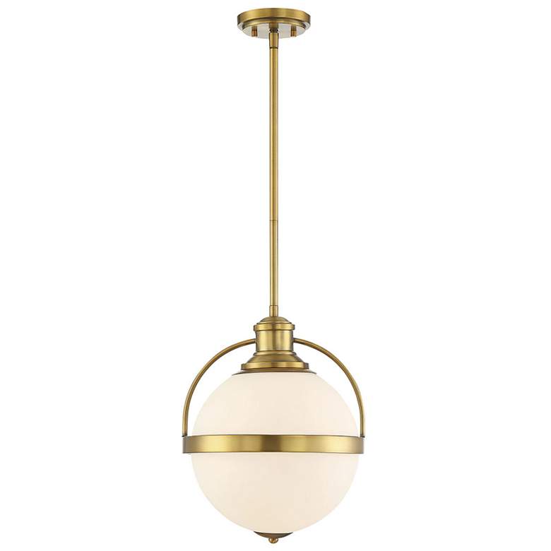 Image 1 Westbourne 1-Light Pendant in Warm Brass