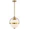 Westbourne 12 3/4" Wide Warm Brass Globe Pendant Light