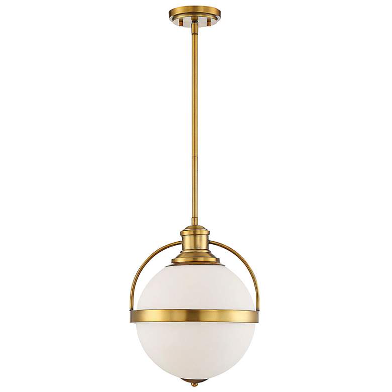 Image 2 Westbourne 12 3/4" Wide Warm Brass Globe Pendant Light more views
