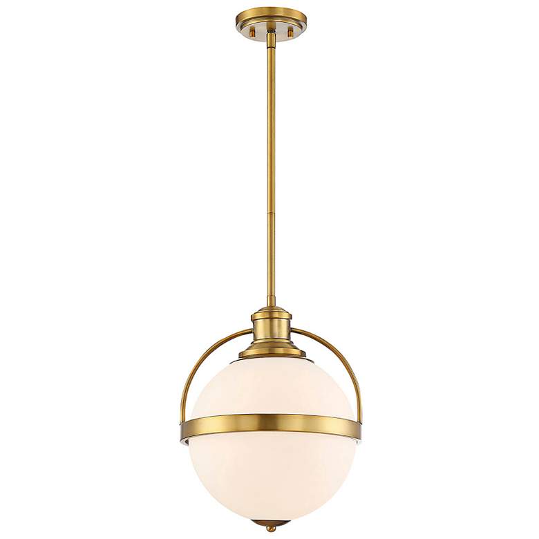 Image 3 Westbourne 12 3/4" Wide Warm Brass Globe Pendant Light more views