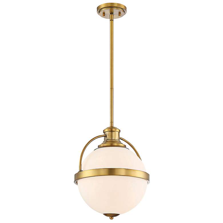 Image 5 Westbourne 12 3/4" Wide Warm Brass Globe Pendant Light more views