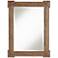 Westbrook Brushed Brown Wood 30" x 40" Wall Mirror