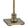 4_Westbury Antique Brass Swing Arm Floor Lamp with Nagano Blue Shade more views