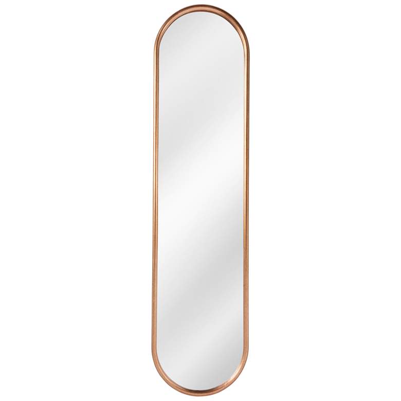 Image 1 Westbury Antique Gold 18" x 72" Oval Wall Mirror