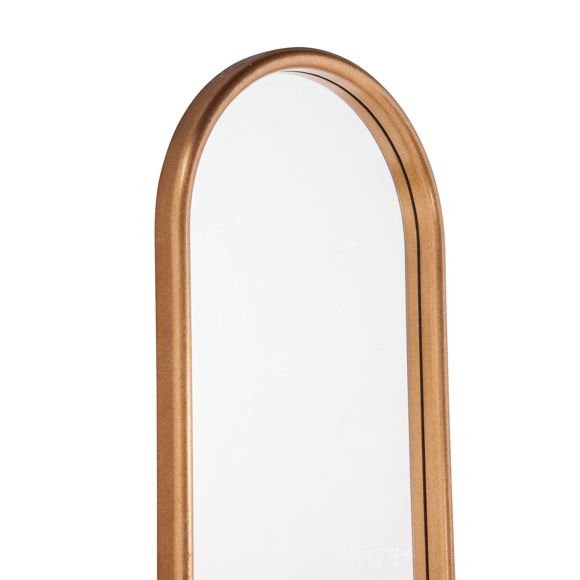 Image 3 Westbury Antique Gold 18" x 72" Oval Wall Mirror more views