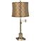 Westbury Copper Circles Shade Brass Swing Arm Desk Lamp