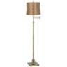 Westbury Copper Circles Shade Brass Swing Arm Floor Lamp