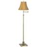Westbury Coppery Gold Shade Brass Swing Arm Floor Lamp