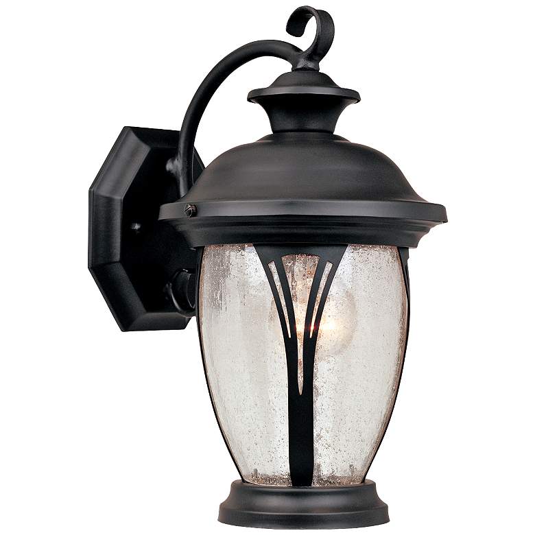 Image 1 Westchester 12 3/4 inch High Curved Bronze Outdoor Wall Light