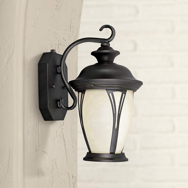 Image 1 Westchester 12 3/4 inch High Dusk to Dawn Outdoor Wall Light