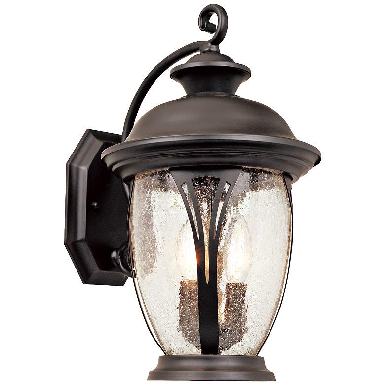 Image 1 Westchester 16 inch High Curved Bronze Outdoor Wall Light