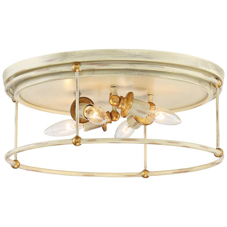 Image 1 Westchester County 16 1/2" Wide White 4-Light Ceiling Light