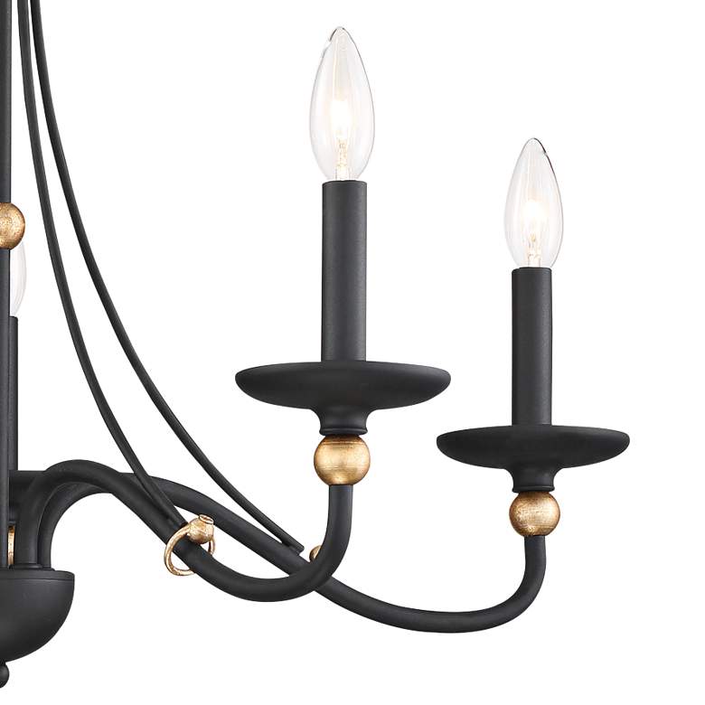 Image 2 Westchester County 28 inch Wide Sand Coal 5-Light Chandelier more views