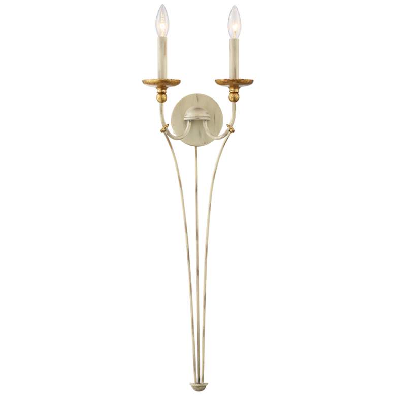 Image 1 Westchester County 32 3/4" High White 2-Light Wall Sconce