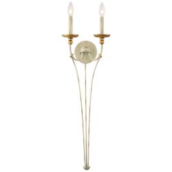 Westchester County 32 3/4&quot; High White 2-Light Wall Sconce