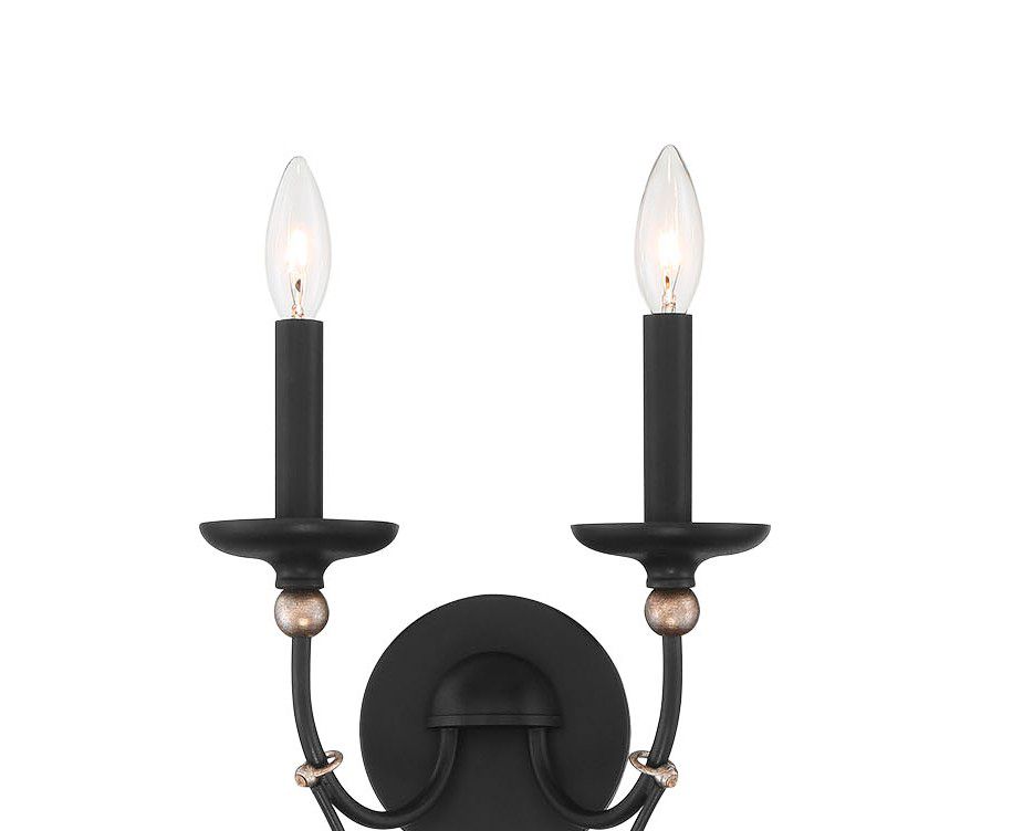 Image 2 Westchester County 32 3/4"H Sand Coal 2-Light Wall Sconce more views