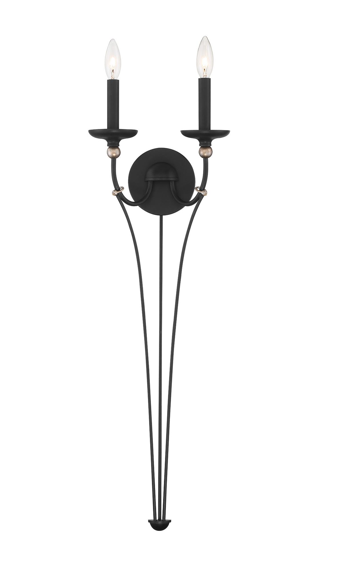 Image 4 Westchester County 32 3/4"H Sand Coal 2-Light Wall Sconce more views