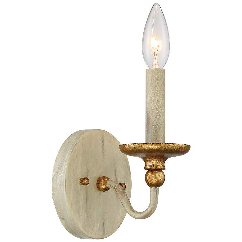Image 1 Westchester County 7 1/2 inch High Farmhouse White Wall Sconce