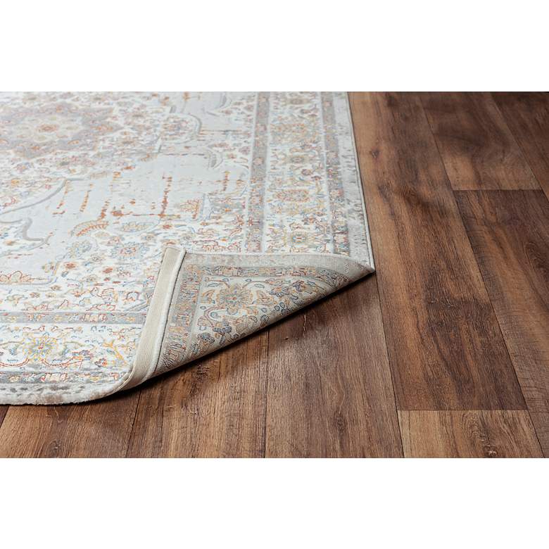 Image 6 Westchester WES855 5'3"x7'6" Gray and Orange Area Rug more views