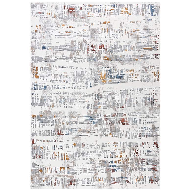 Image 2 Westchester WES862 5'3"x7'6" Ivory and Orange Area Rug