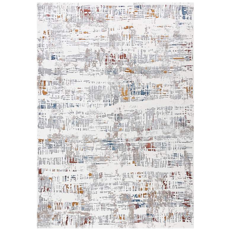 Image 2 Westchester WES862 5&#39;3 inchx7&#39;6 inch Ivory and Orange Area Rug