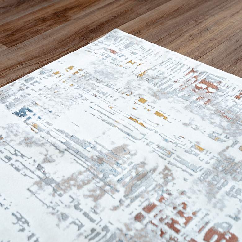 Image 4 Westchester WES862 5'3"x7'6" Ivory and Orange Area Rug more views
