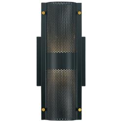 Westcliffe 12" High Black 2-Light LED Outdoor Wall Light