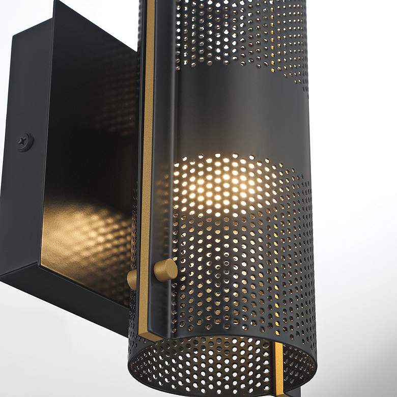 Image 3 Westcliffe 12" High Black 2-Light LED Outdoor Wall Light more views